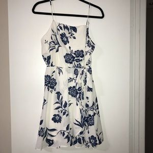 New white and blue dress